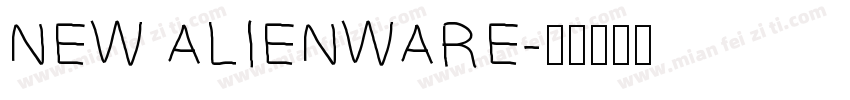 NEW ALIENWARE字体转换